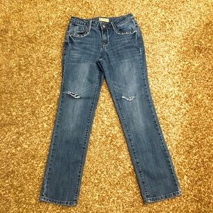 Women’s Earl Jean; Decorative Stitching & Bling; Size 2P